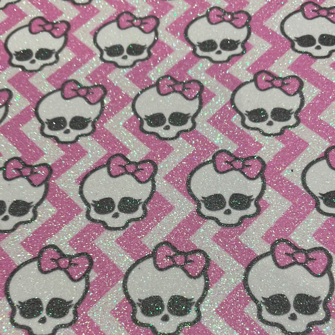 75 fine glitter skulls