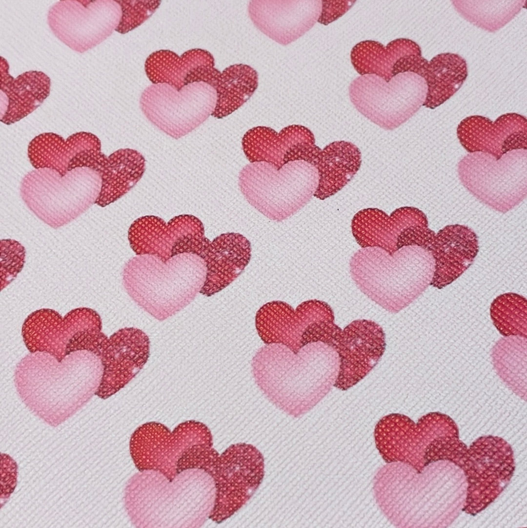 21 Leatherette Valentines hearts