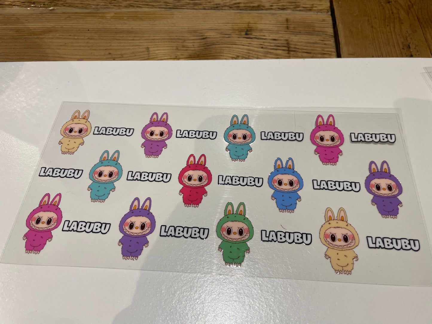 13 UVDTF wrap labubu