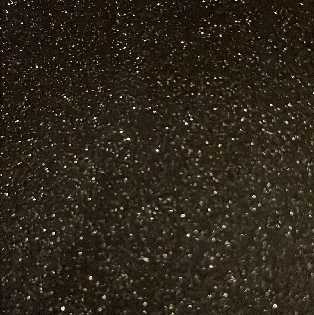 71 leatherette black glitter