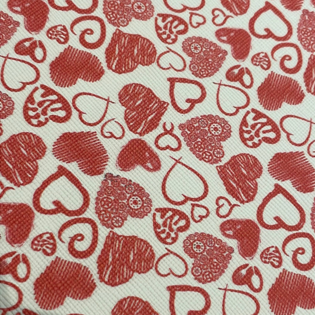 97 Leatherette Valentines hearts