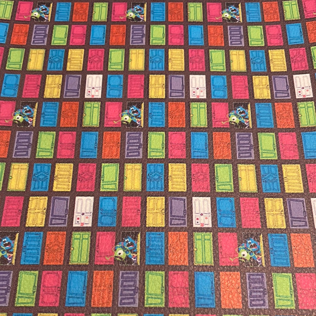 115 character monsters Inc leatherette