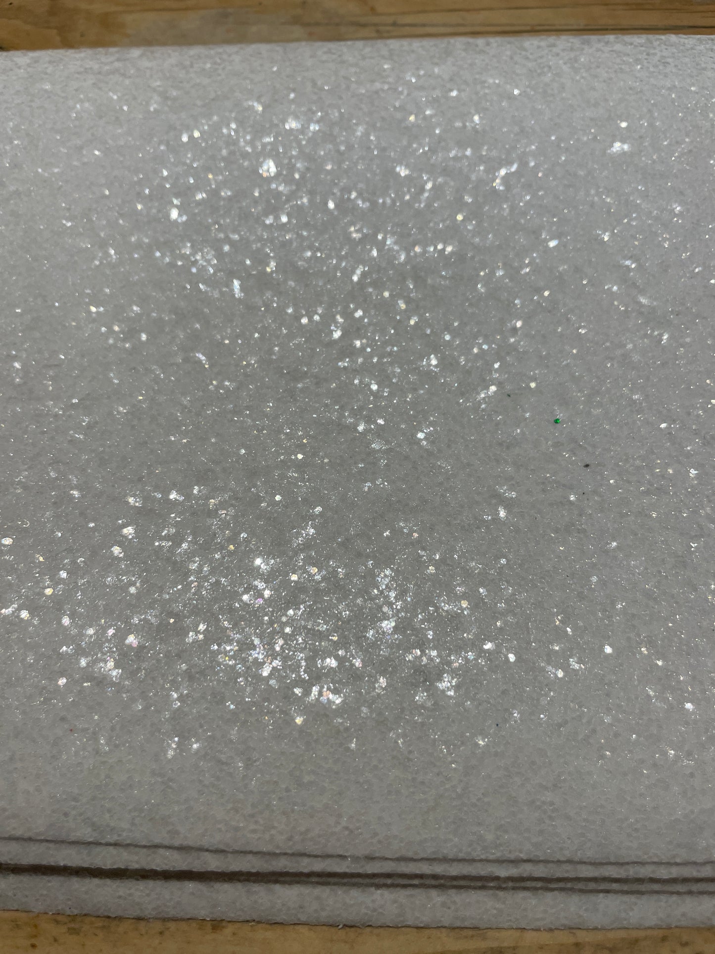 1 Chunky glitter white