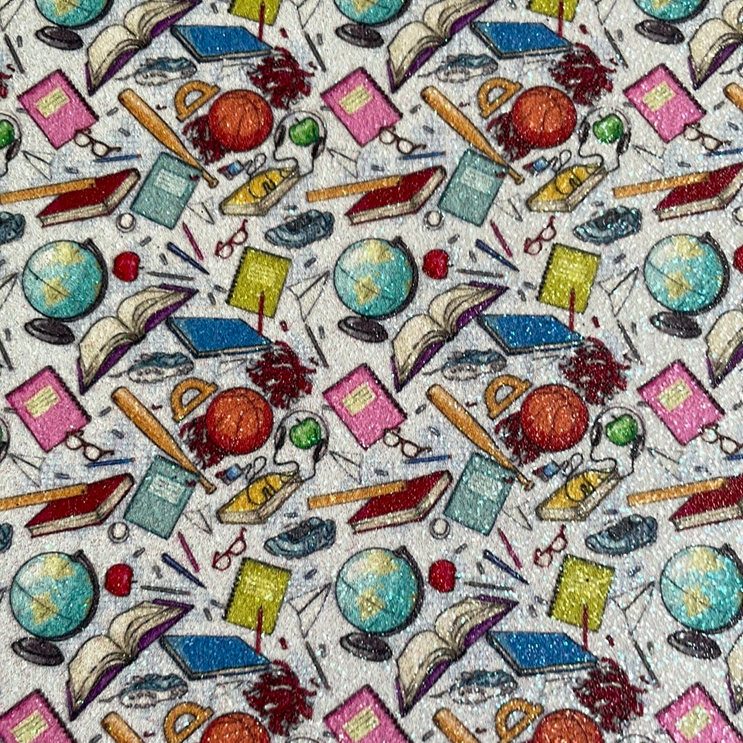 49 Fine glitter back to school