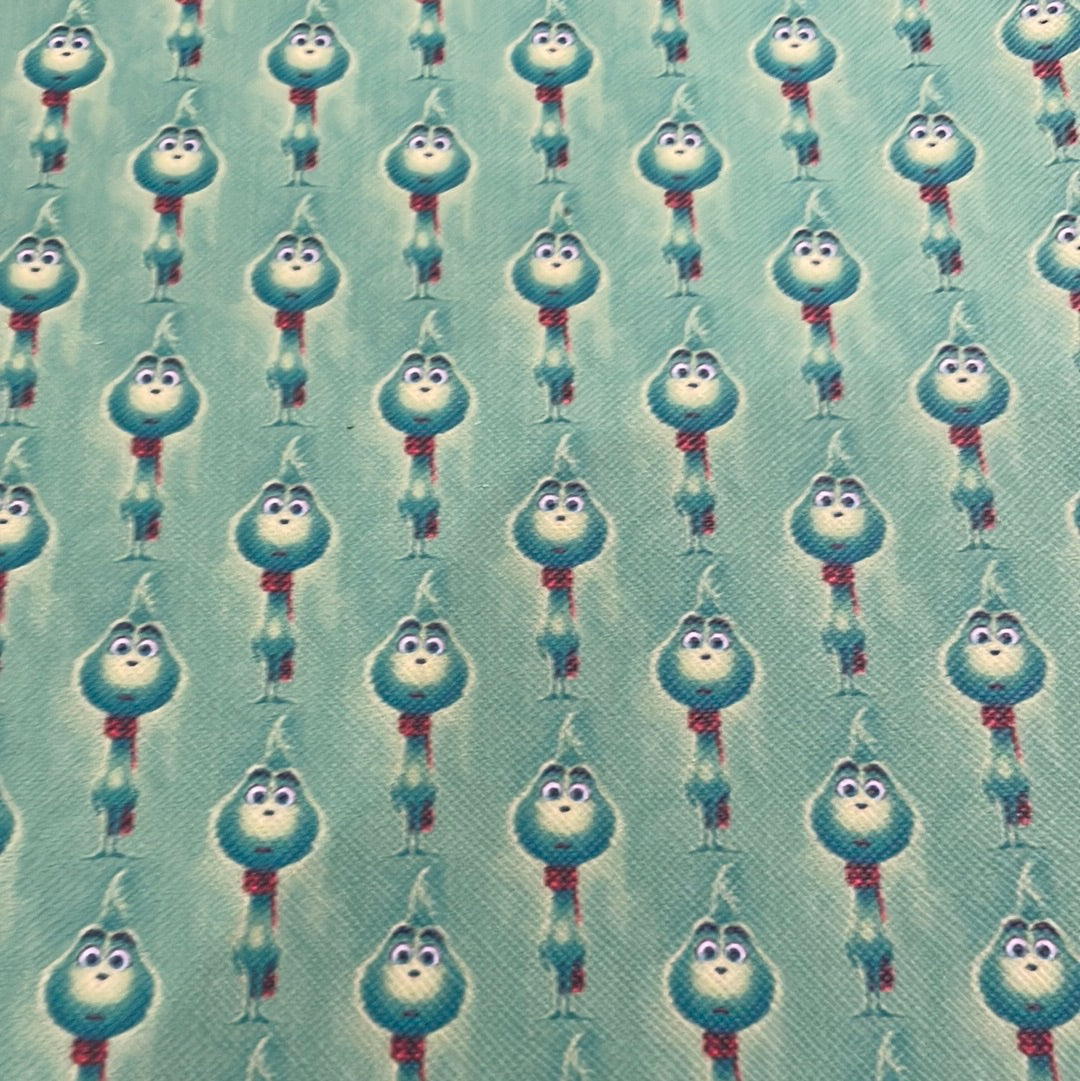 213 character Christmas grinch leatherette