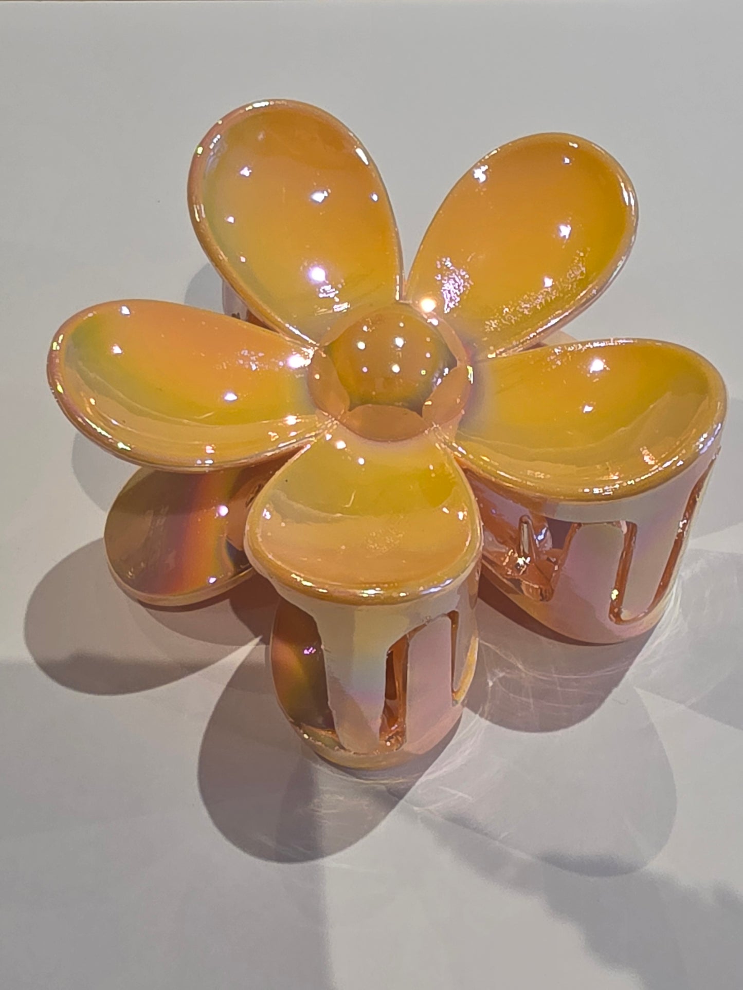 1 Claw Clip - Coral two tone