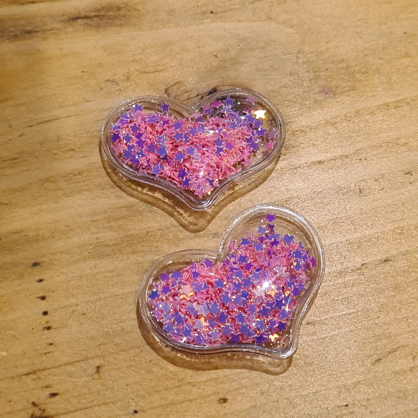 181 Embellishment valentine shaker pink heart