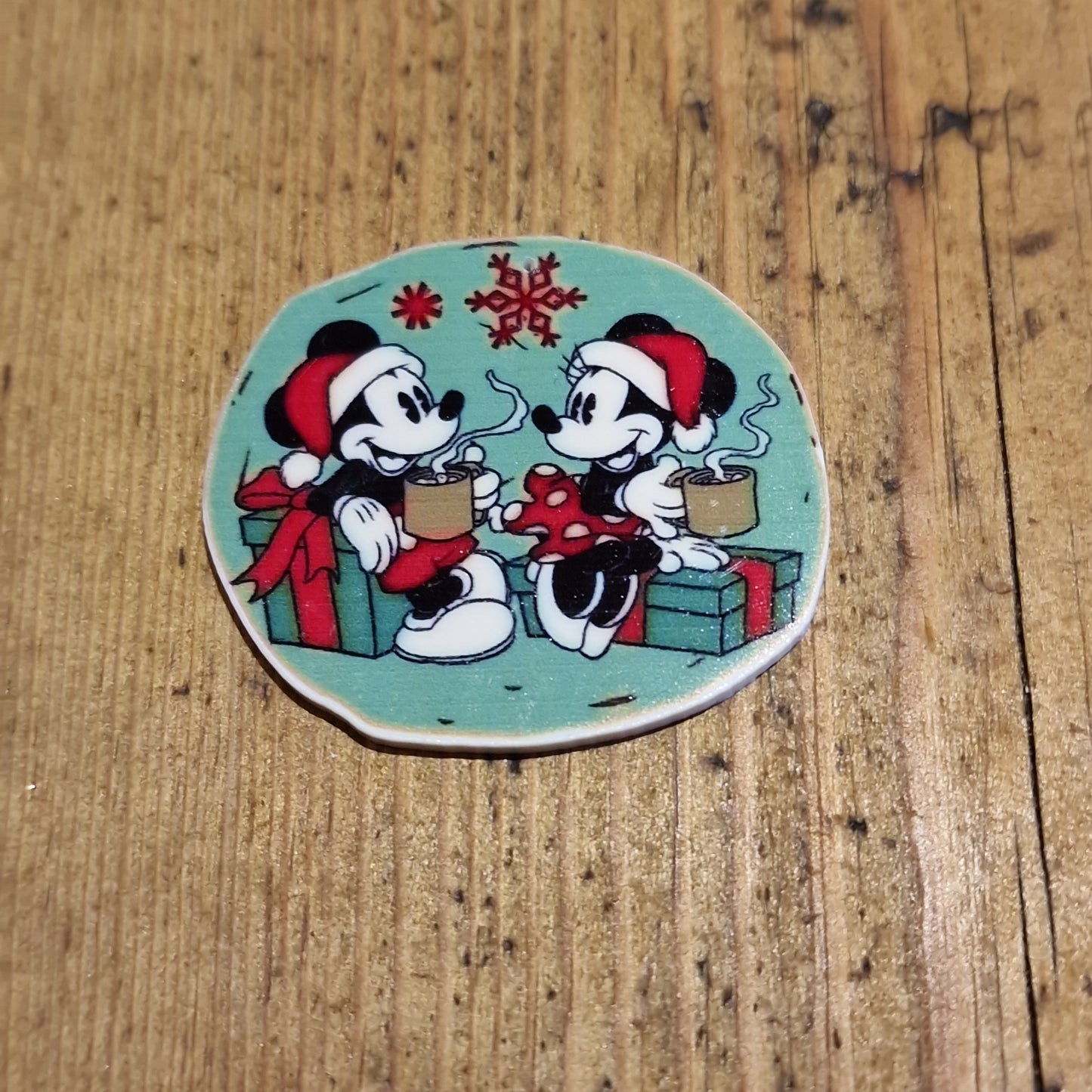 236 embellishment christmas mickey minnie