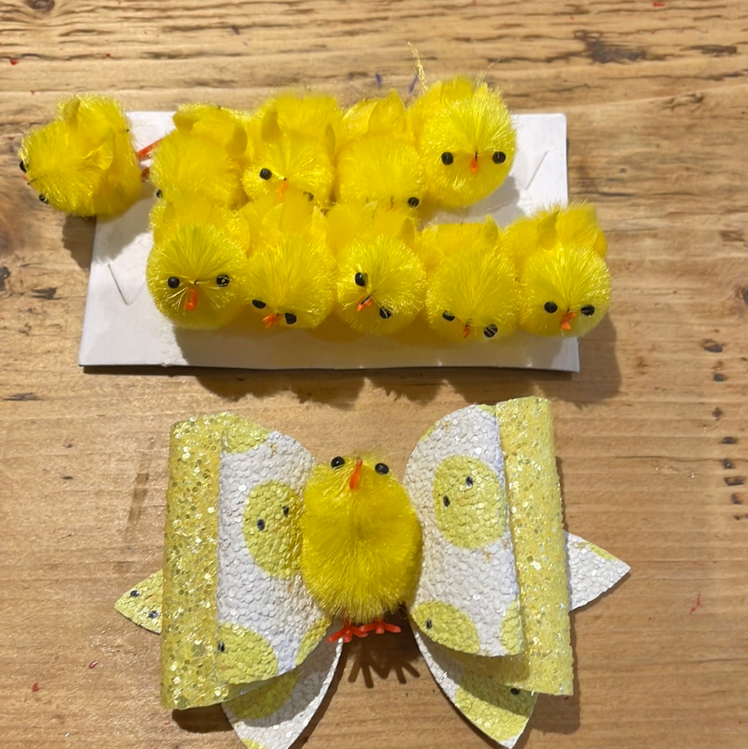 250 embellishment Easter fluffy chicks