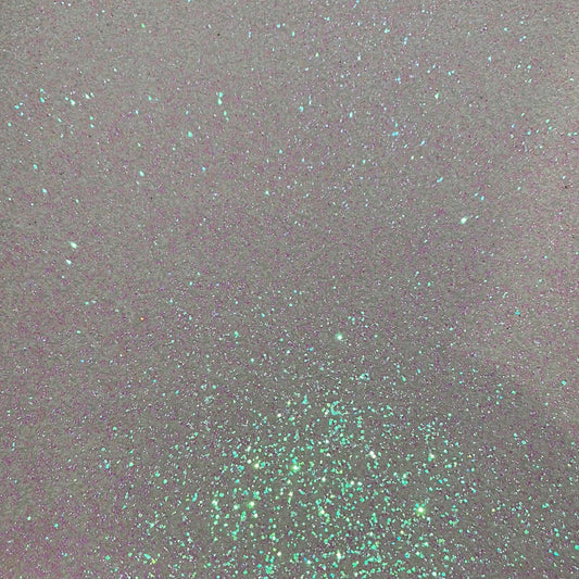 25 chunky glitter white / pink tint