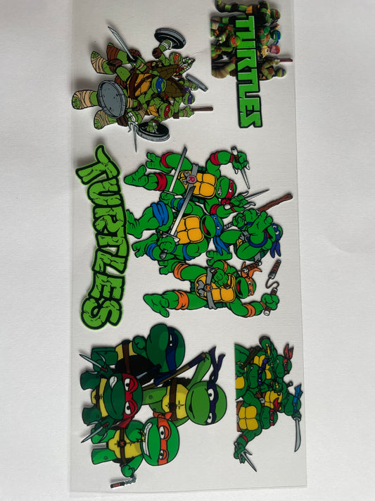 25 UVDTF WRAP NINJA TURTLES