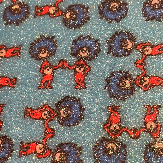 25 character thing 1 and thing 2 fine glitter