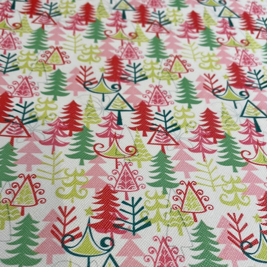 57 leatherette Christmas trees