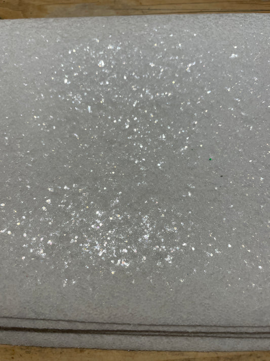 1 Chunky glitter white