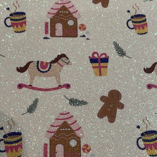 56 fine glitter Christmas gingerbread man