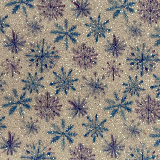 60 fine glitter Christmas snowflake