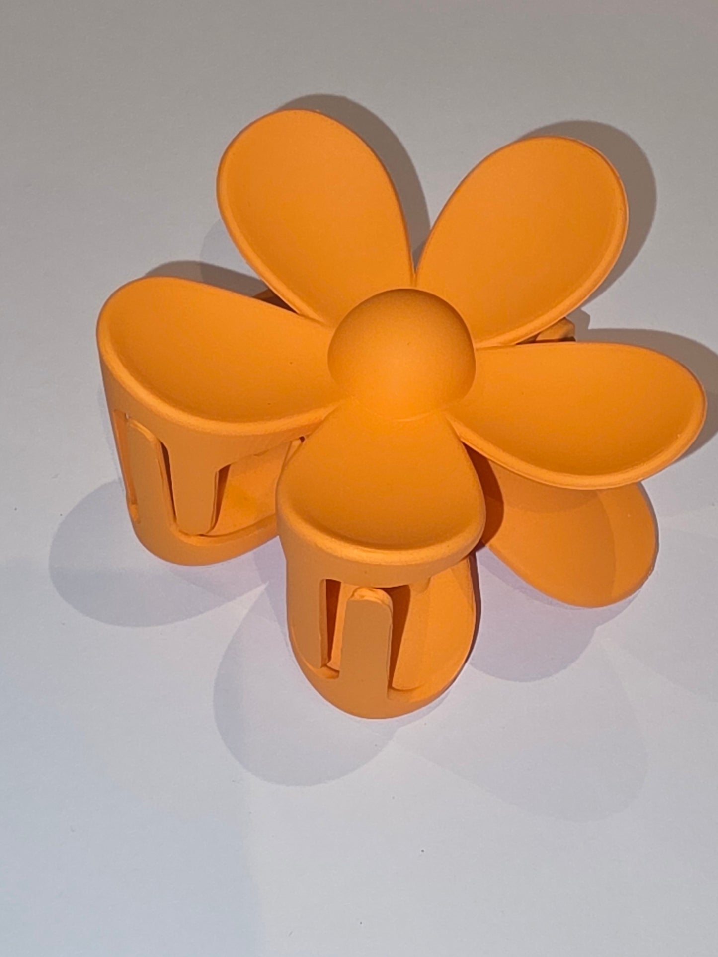 7 Claw Clip - Flower Orange