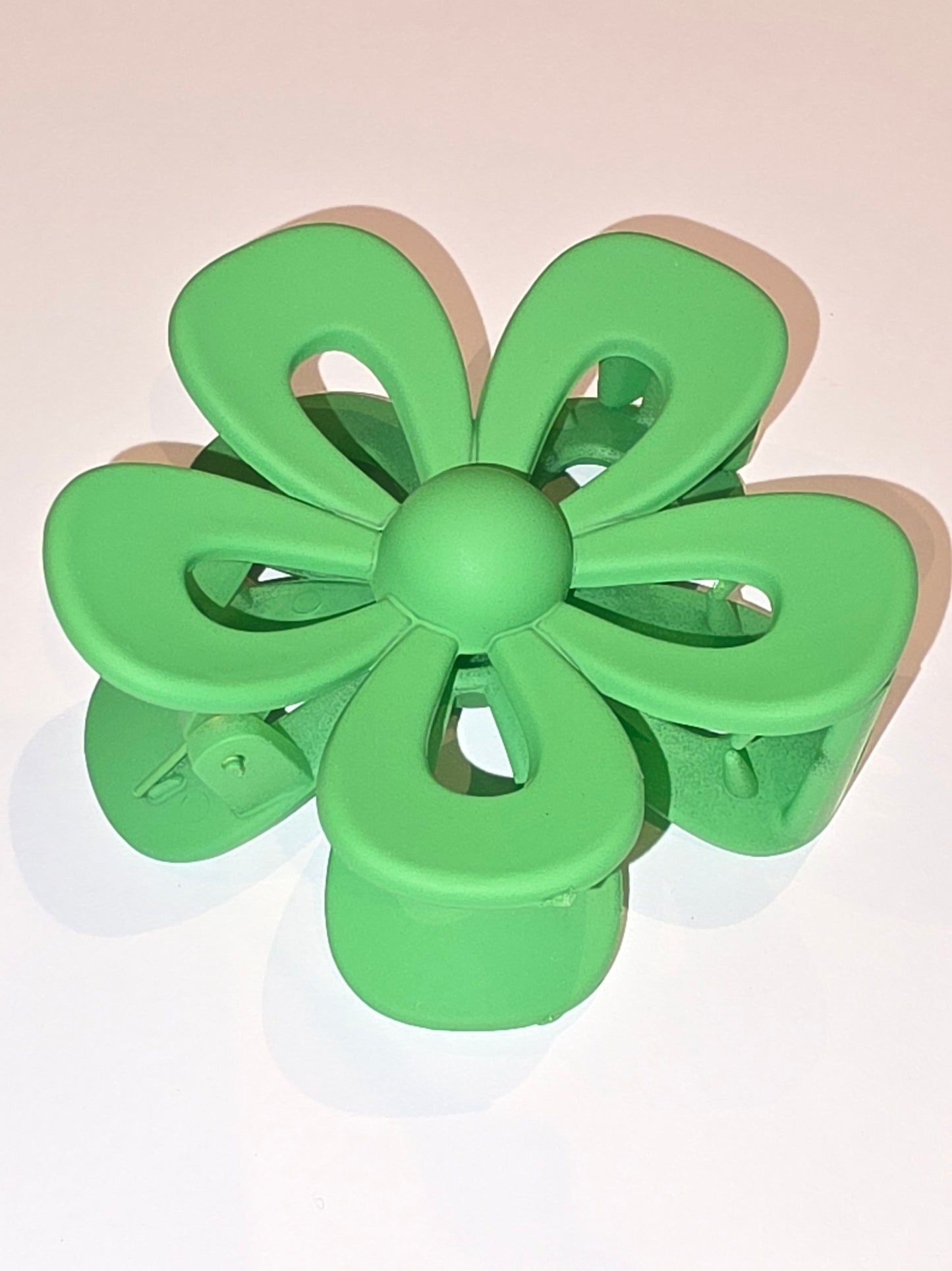 20 Claw Clip - Flower green