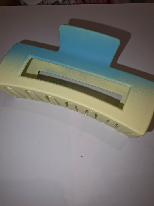 45 Claw Clip - blue yellow