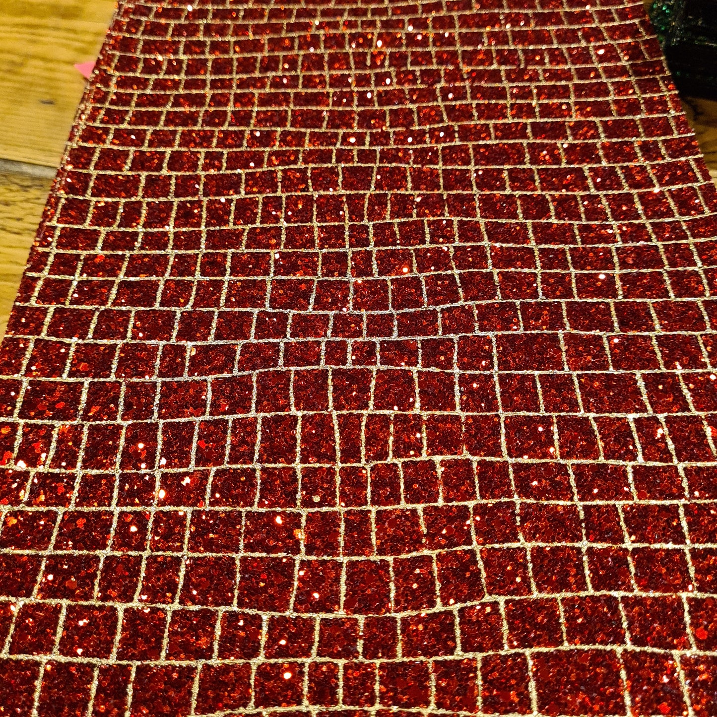 68 Chunky Christmas glitter red and gold
