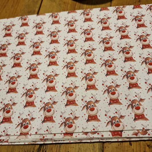 28 Christmas leatherette rudolph