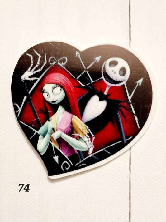 271 embellishment Halloween jack and sally